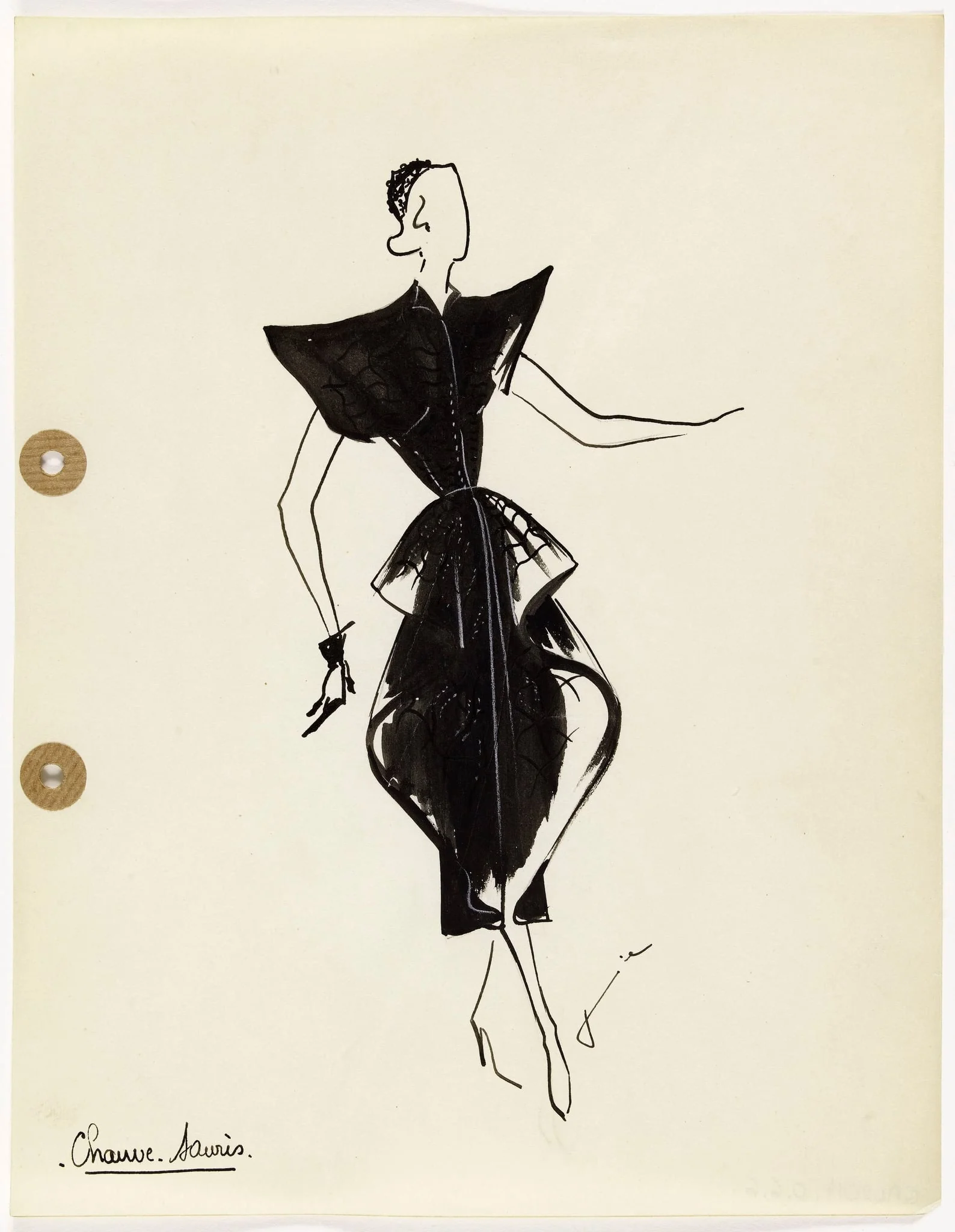 'Chauve-Souris', by Carven, 1949