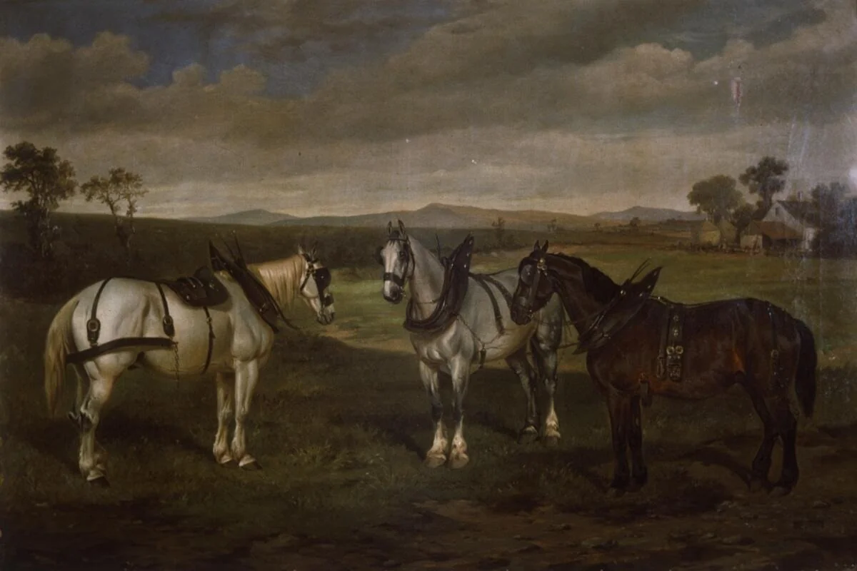 Jack Heenan, Prince George & Jack Owen, by Unknown, oil, 1860