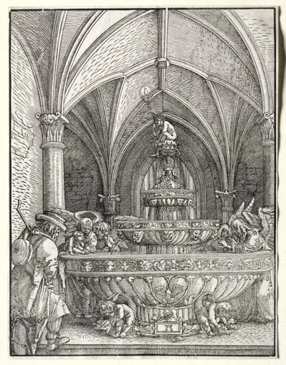The Holy Family on the Flight into Egypt at a Fountain