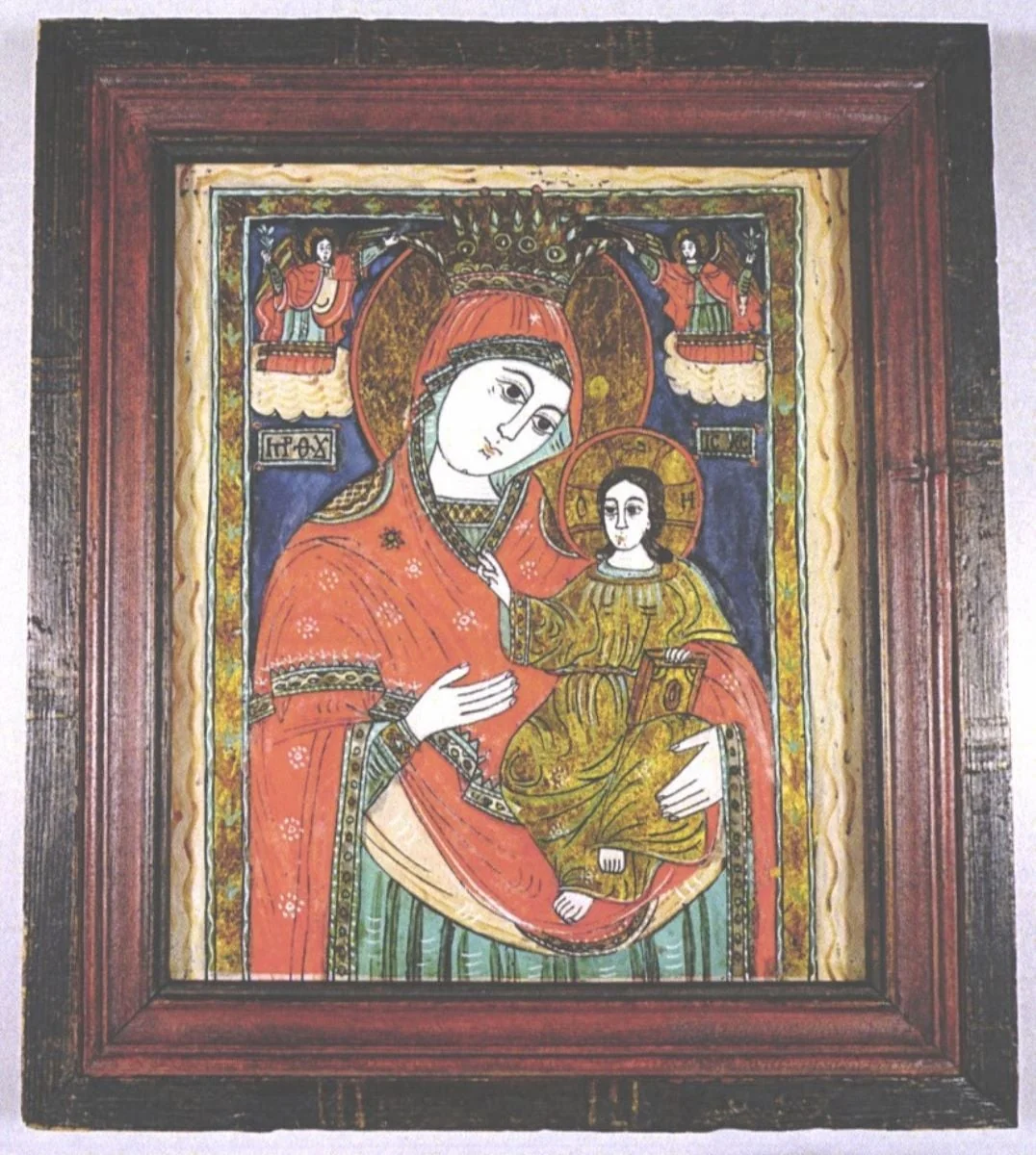 Maica Domnului cu Pruncul Hodighitria, by Unknown, 1850