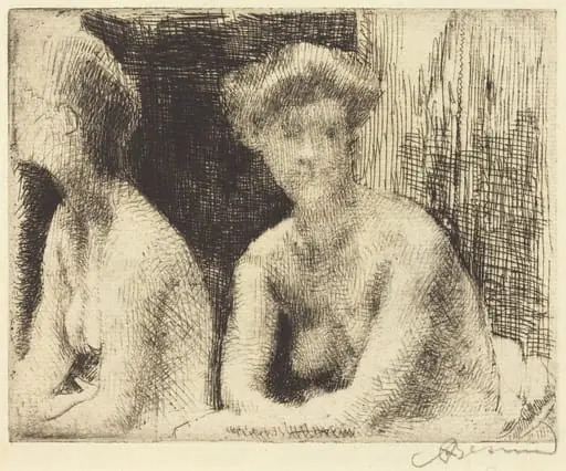 Nude Woman by a Looking Glass (Femme Nue Auprès d'une Glace)