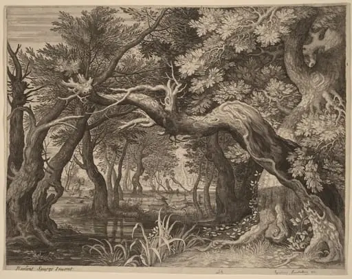 Stag Hunt near a Pool