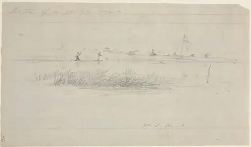 Eel Spearing at Setauket, Long Island, New York