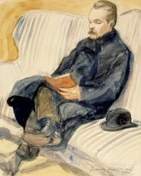 Portrait of Jalo Sihtola, by Yrjö Ollila, graphite, 1910
