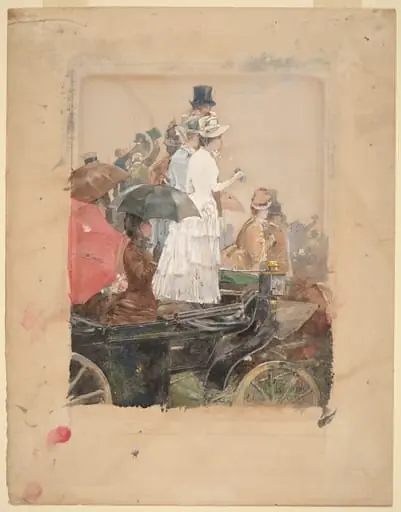Spectators at the Grand Prix
