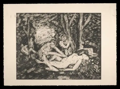  Nymph with Satyrs (after Poussin)