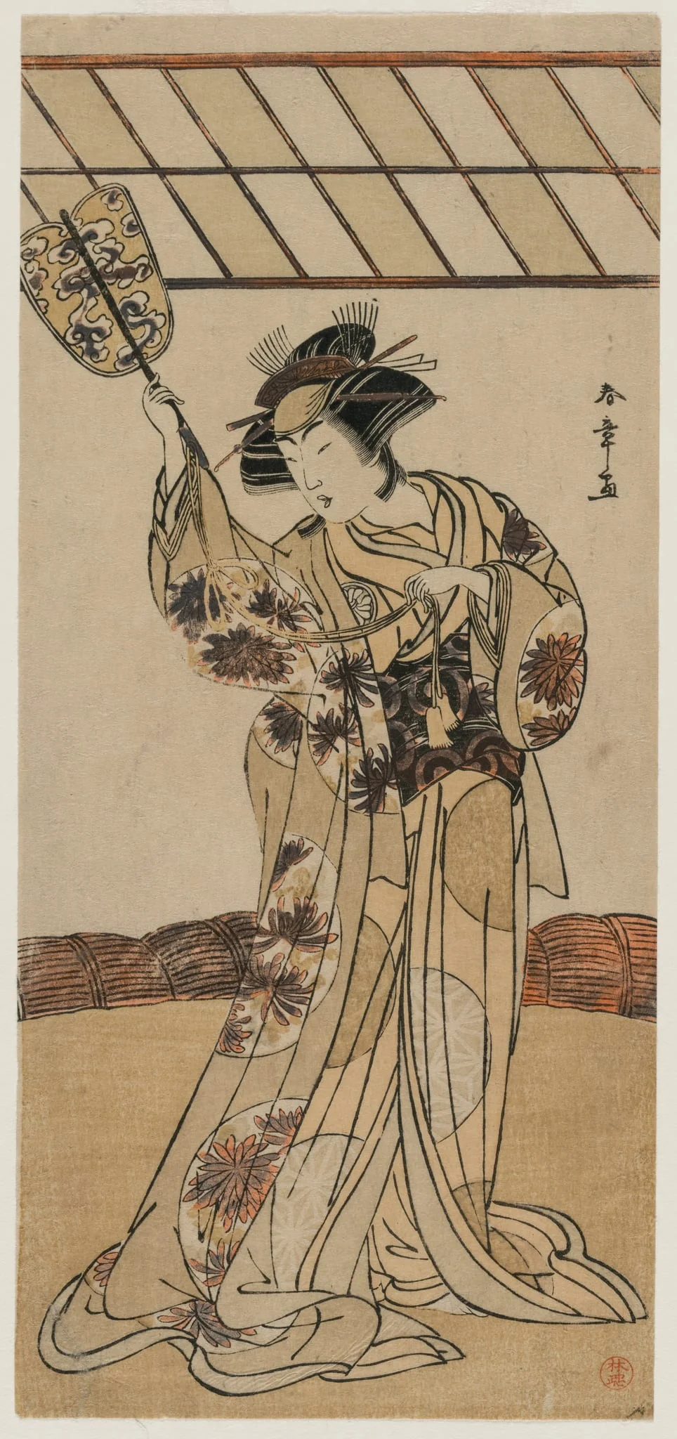 Segawa Kikunojō III as Teruha, by Katsukawa Shunshō, 1778