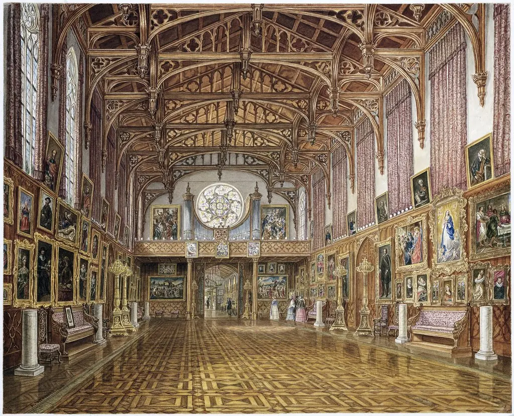 Interior of the Gothic Hall, Kneuterdijk Palace, The Hague