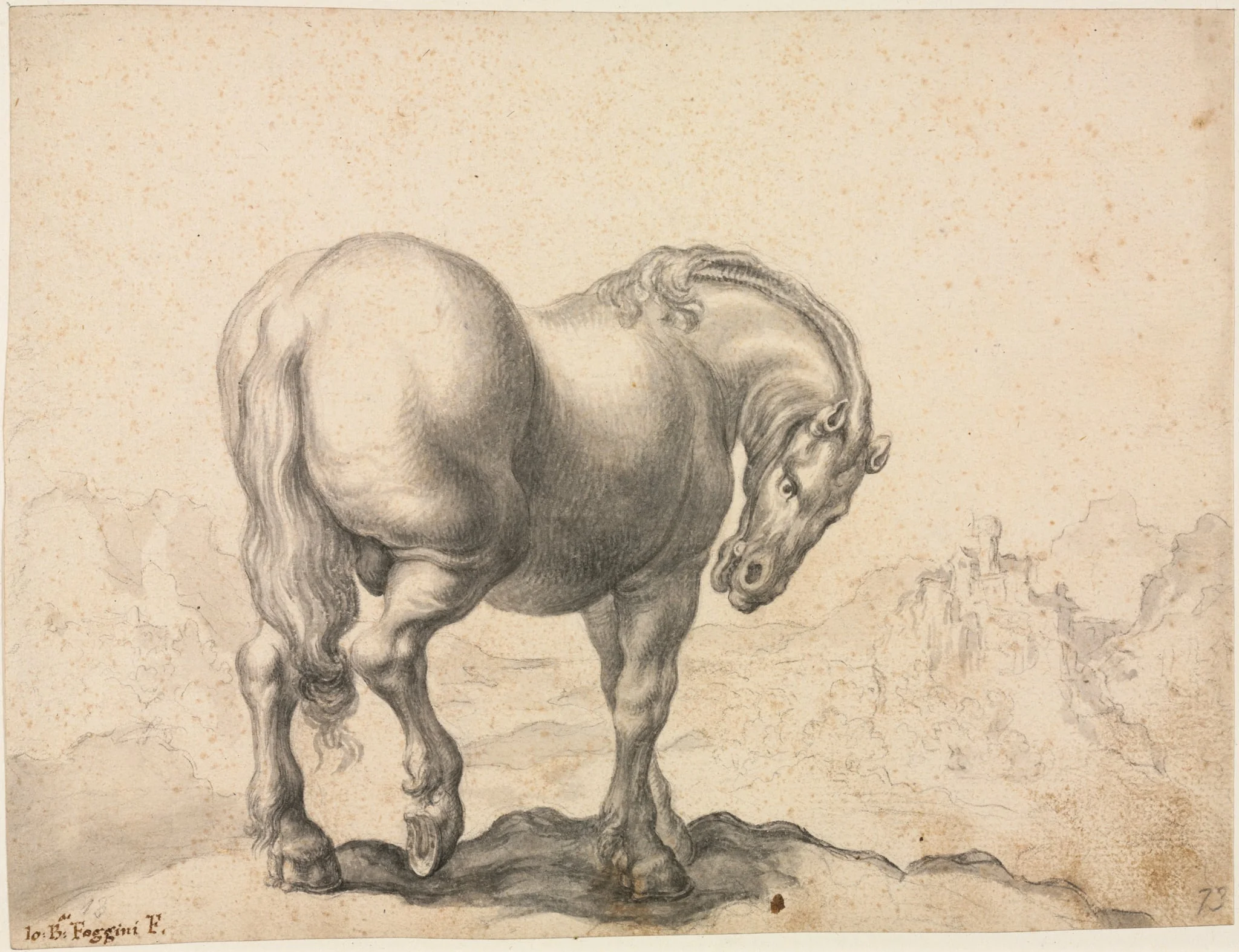 Study of a Stallion, by Giovanni Battista Foggini, 1712