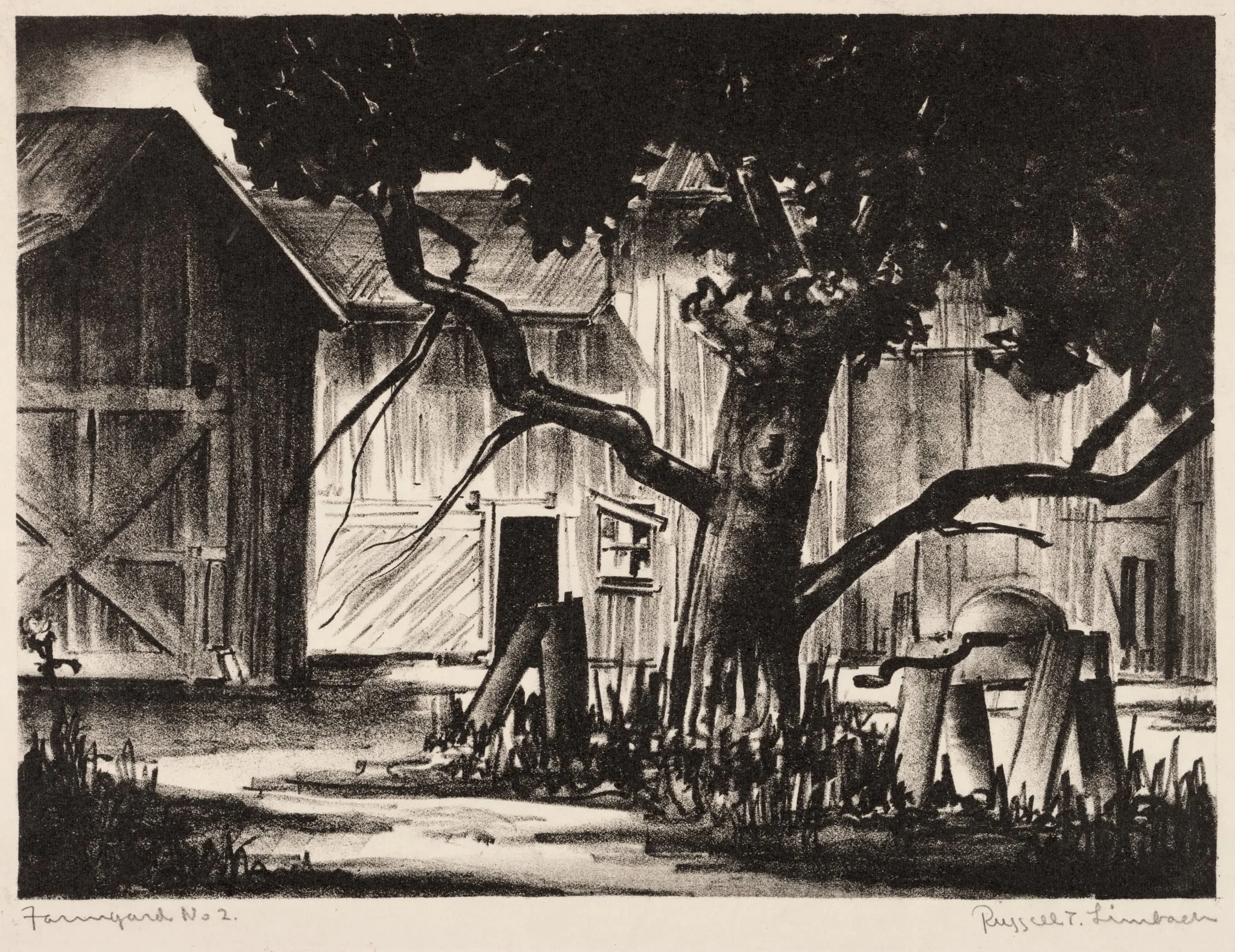 Farmyard No. 2, by Russell T. Limbach, 1928