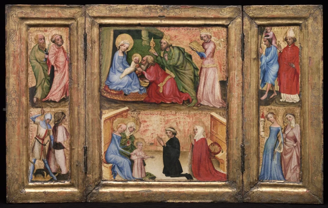 Triptych with the Adoration of the Magi, by Unknown, unspecified, 1424