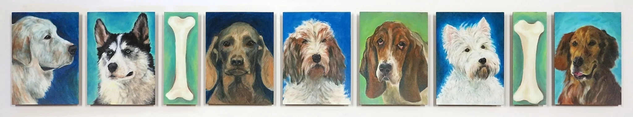 Britt, Heidi - Malerei, Dog art, by Heidi Britt, unspecified, 1997