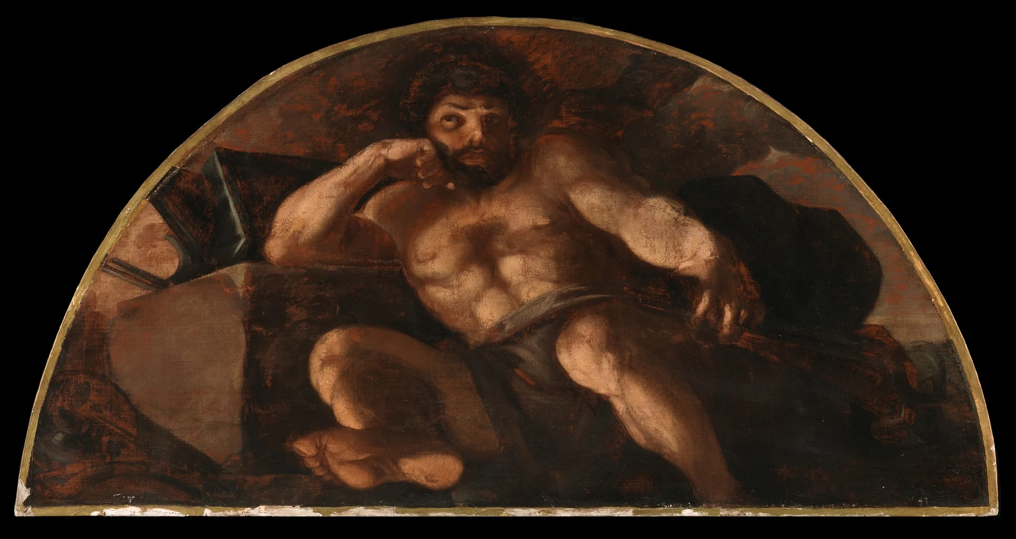 Vulcan Ends the Manufacture of Arms, by Jacob Ennis, oil, 1760