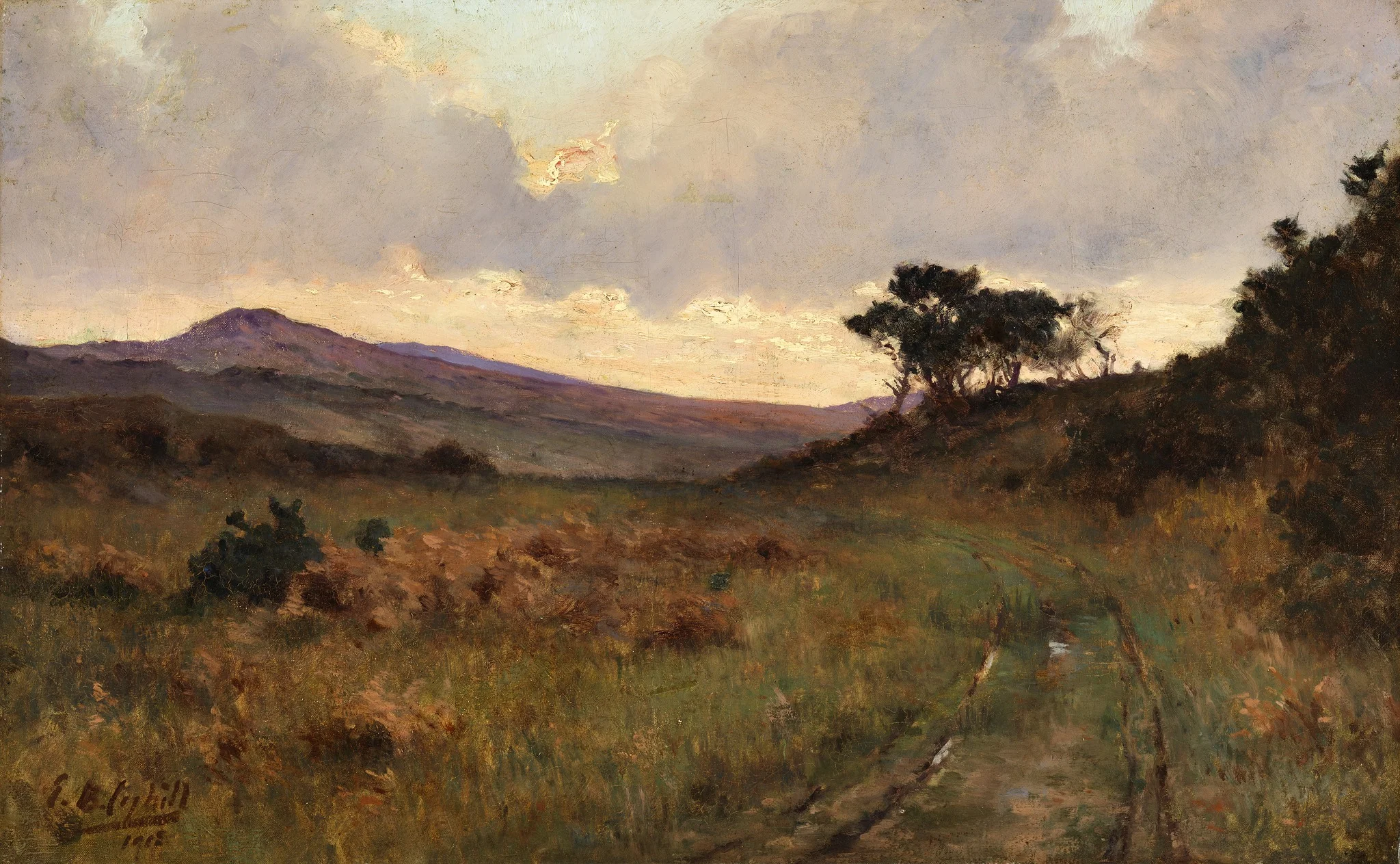 A View of Castletownshend, County Cork, by Egerton Coghill, oil, 1903