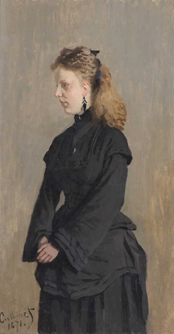 Portrait of Guurtje Van de Stadt, by Claude Monet, oil, 1871
