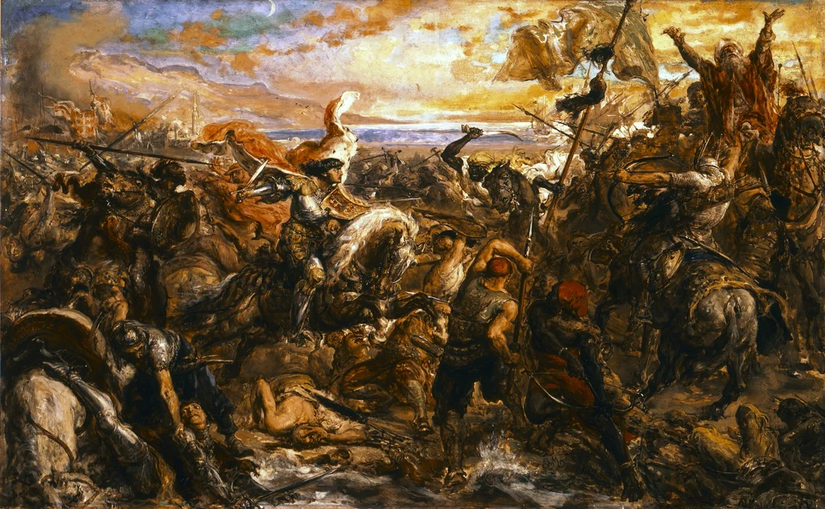 The Battle of Varna, by Jan Matejko, oil, 1890