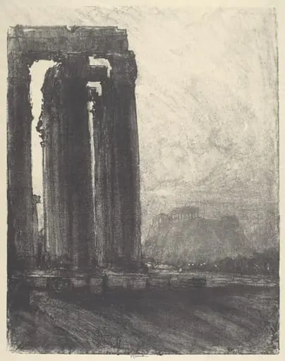 Temple of Jupiter, Evening