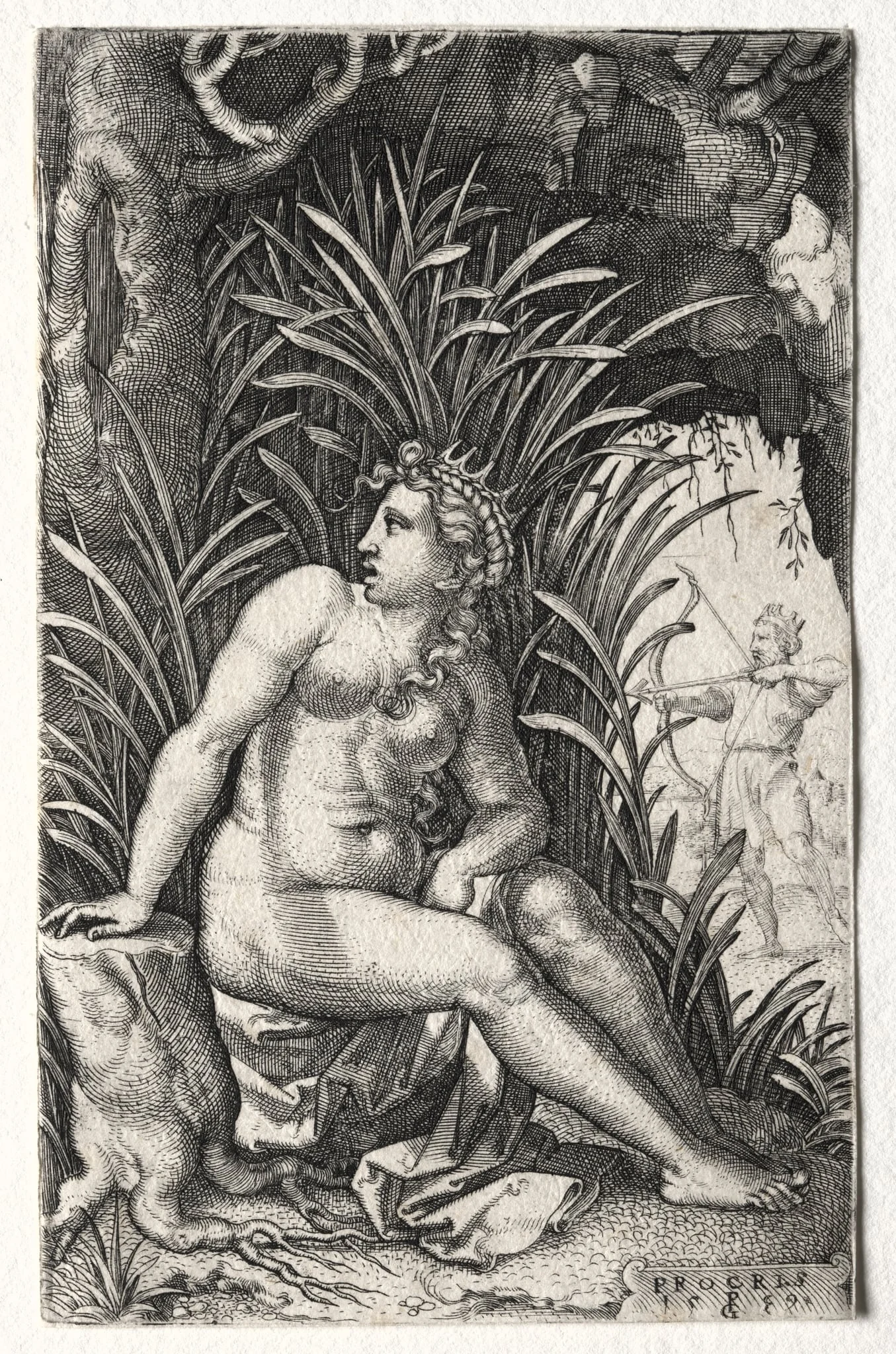 Procris, by Georg Pencz, 1539