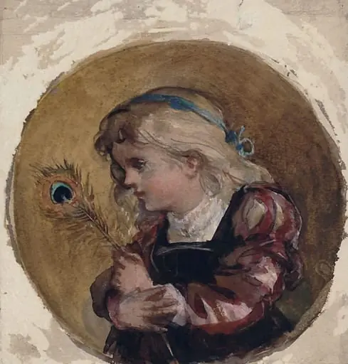 Child with a Peacock Feather