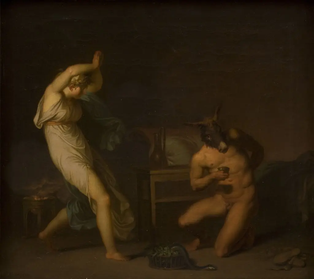 Fotis sees her Lover Lucius Transformed into an Ass. Motif from Apeleius' The Golden Ass