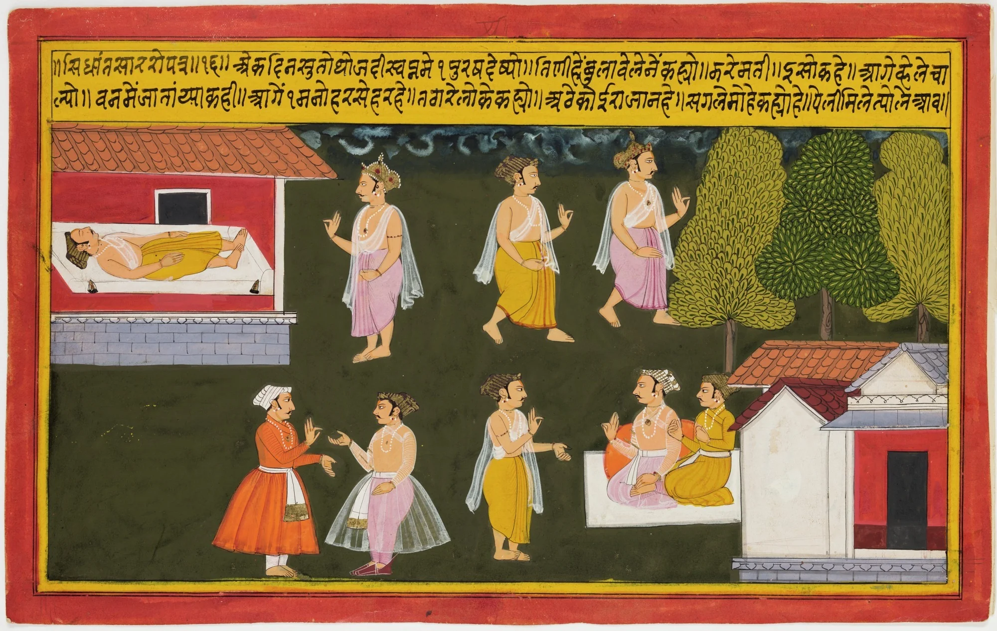 Bhaavata Purana (4 of 4 illustrations), by Unknown, unspecified, 1700