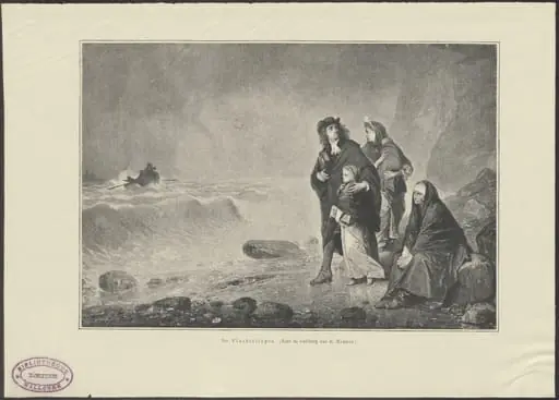 History Print 'The Refugees'