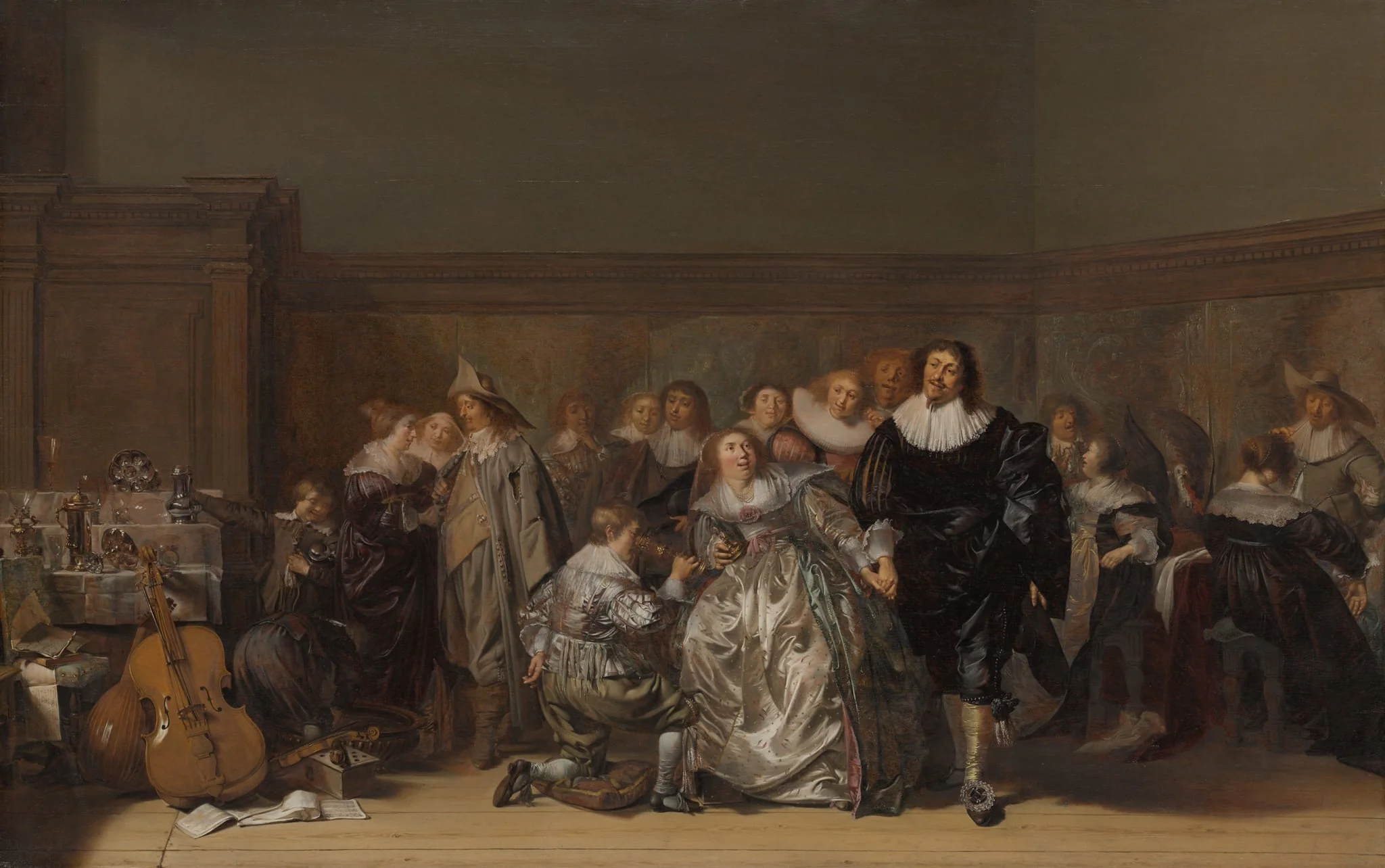 An Elegant Company, by Pieter Codde, oil, 1632