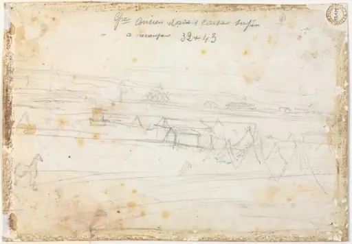 War Encampment Scene (verso)