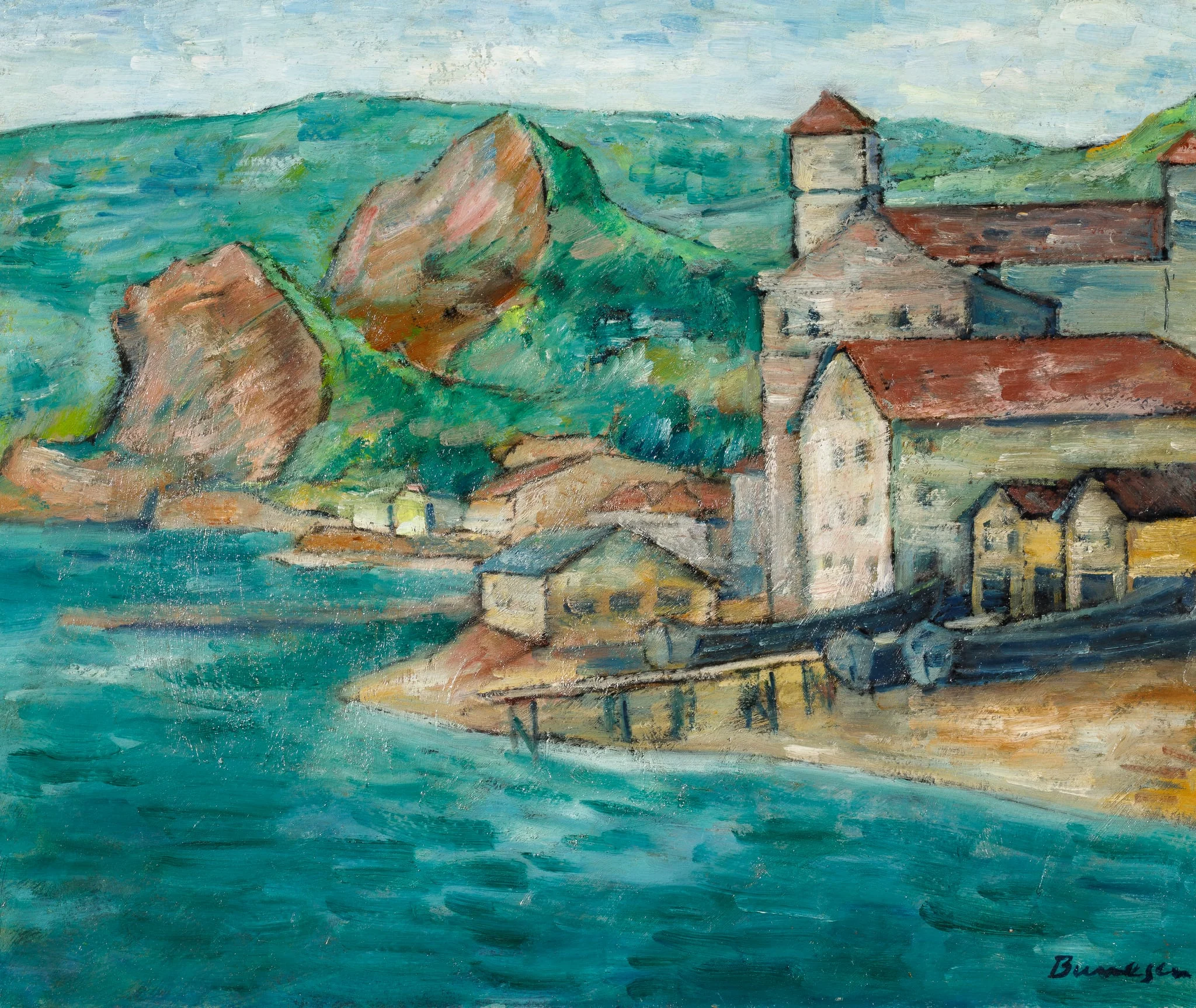 PEISAJ LA MARE - BALCIC, by Marius Bunescu, unspecified, 1926