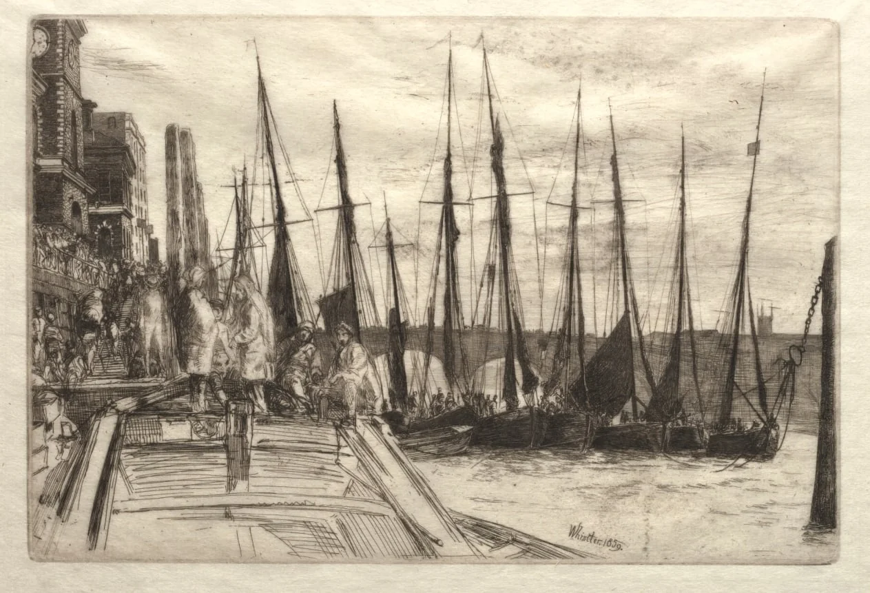 Billingsgate, by James McNeill Whistler, 1859