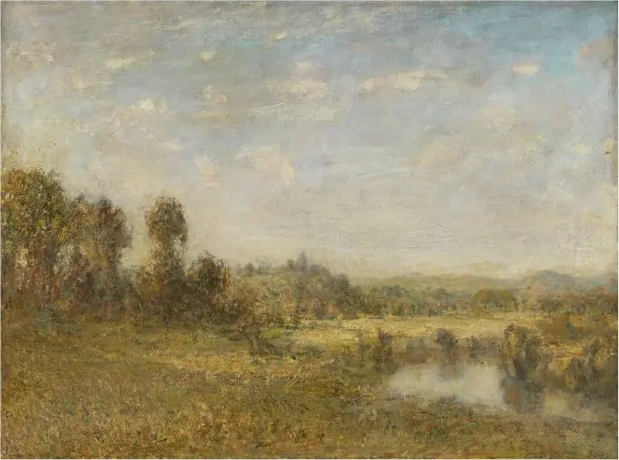 A Country Scene with Pond