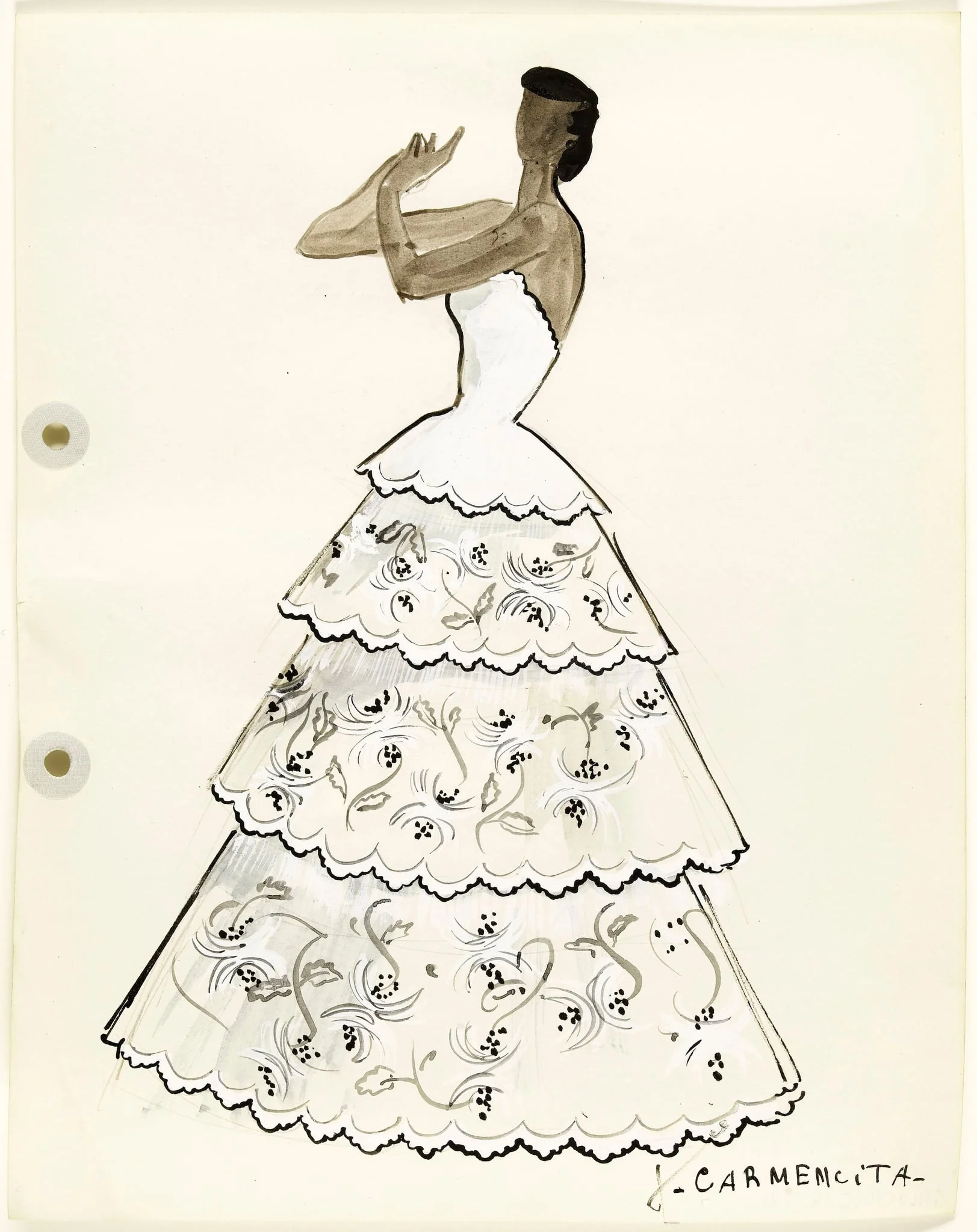 'Carmencita', by Carven, 1951