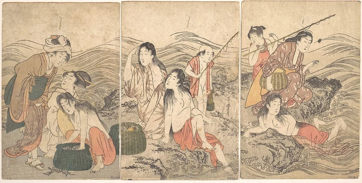 Untitled, by Kitagawa Utamaro, ink, 1791