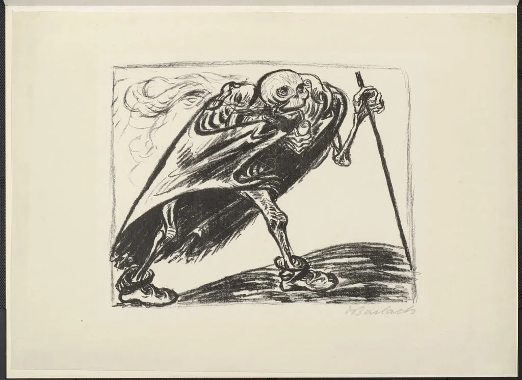 Untitled, by Ernst Barlach, ink, 1923