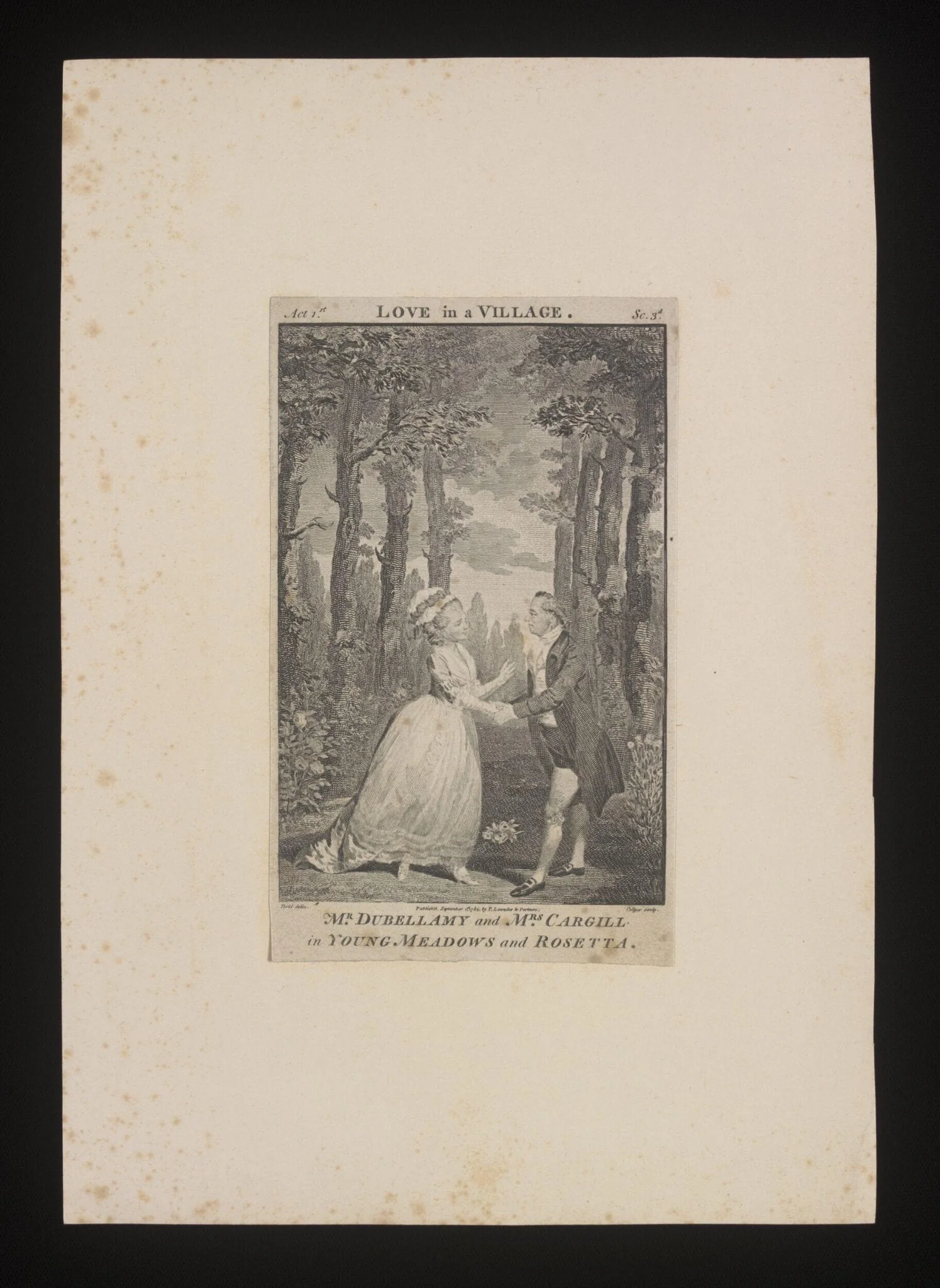 Love in a Village, by Joseph Collyer, 1
