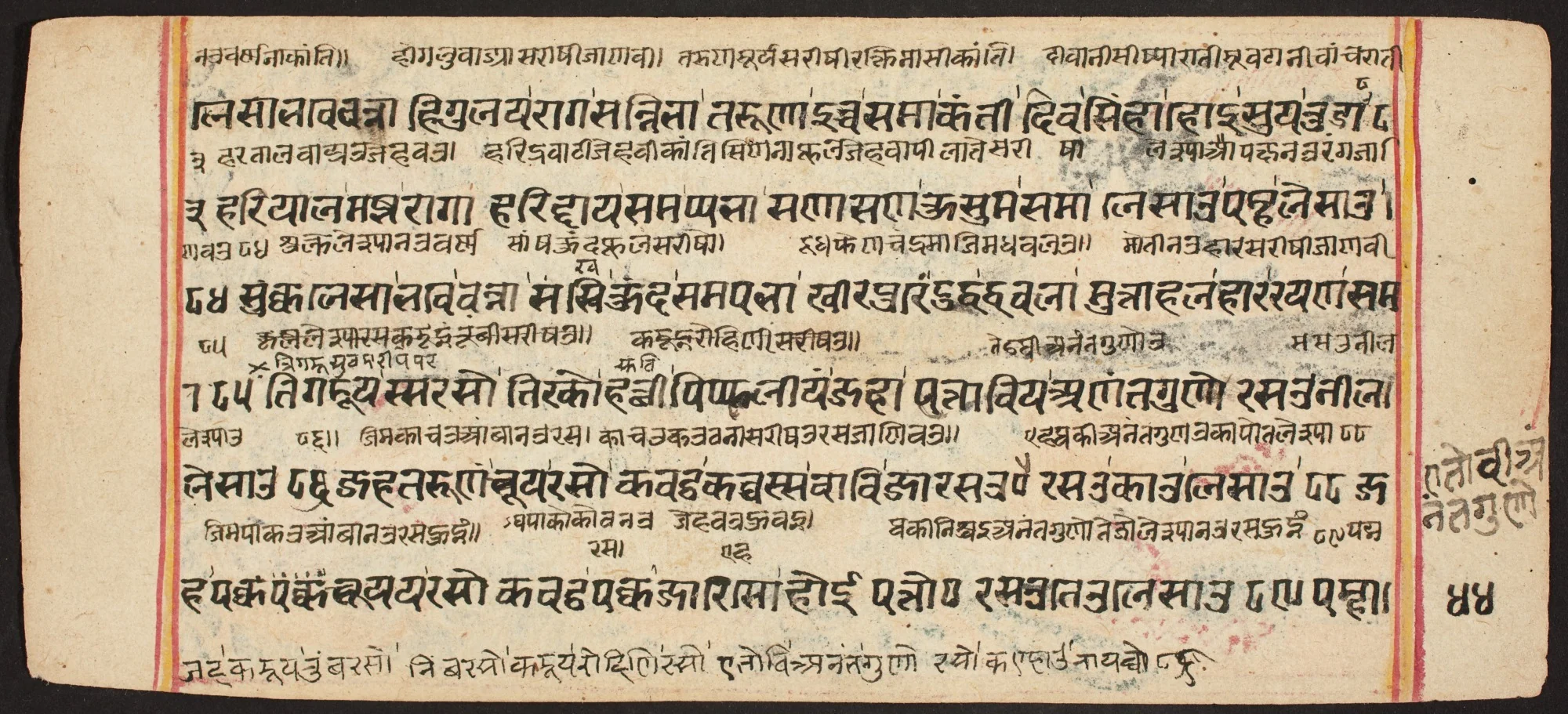 Tantric Manuscript "Sangrahani Sutra", by Unknown, unspecified