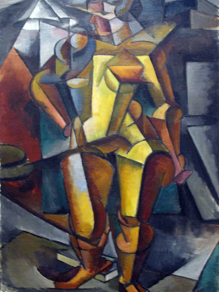 The model. Standing figure.