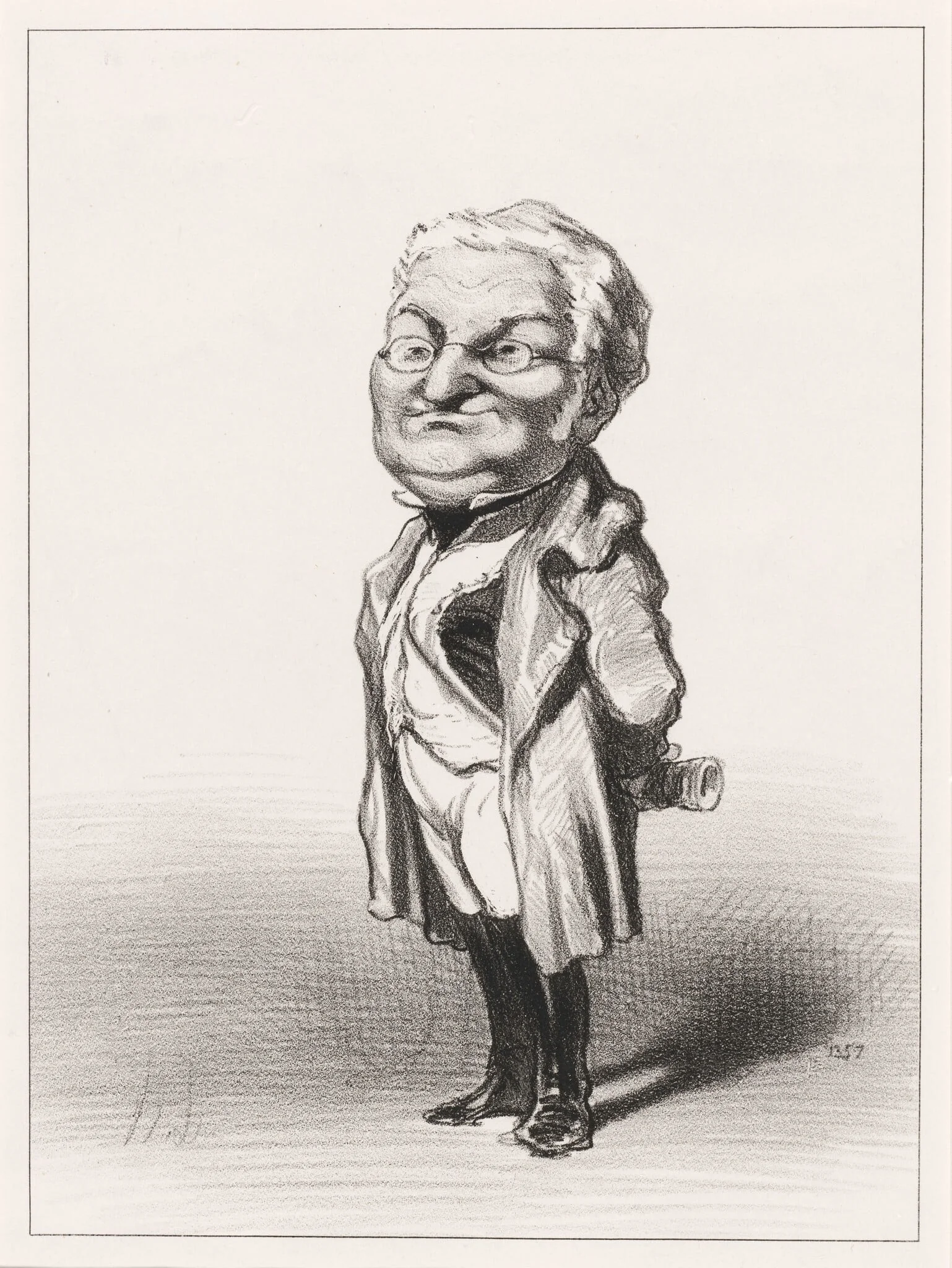 Adolphe Thiers, by Honoré Daumier, ink, 1848