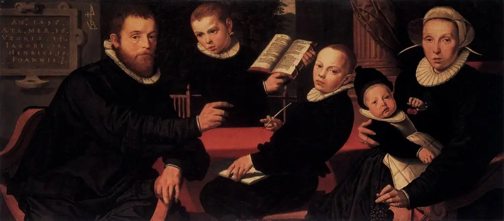 Portrait of Laurens Jacobsz. (....-1603) and his family