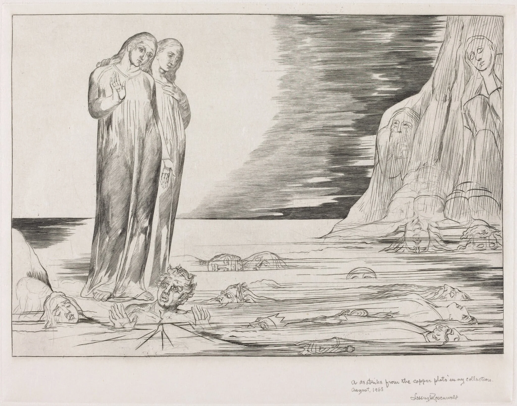 The Circle of the Traitors; Dante's Foot Striking Bocca degli Abbate