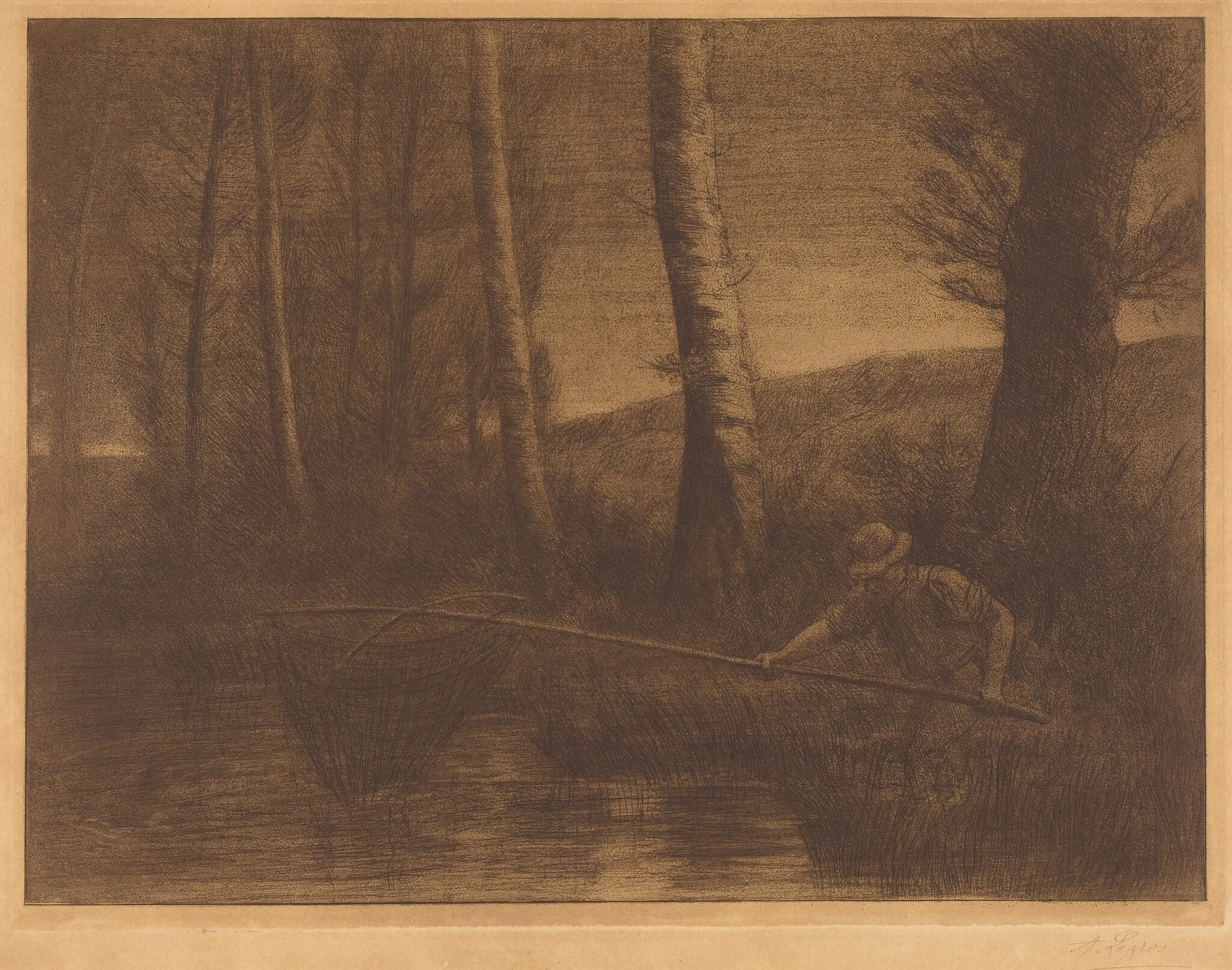 Fisherman with a Hoop-net (La peche a la truble)