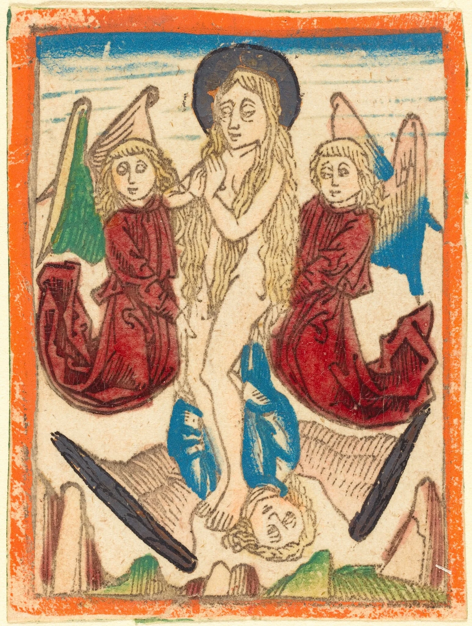 The Ecstasy of Mary Magdalene, by German 15th Century, ink, 1480