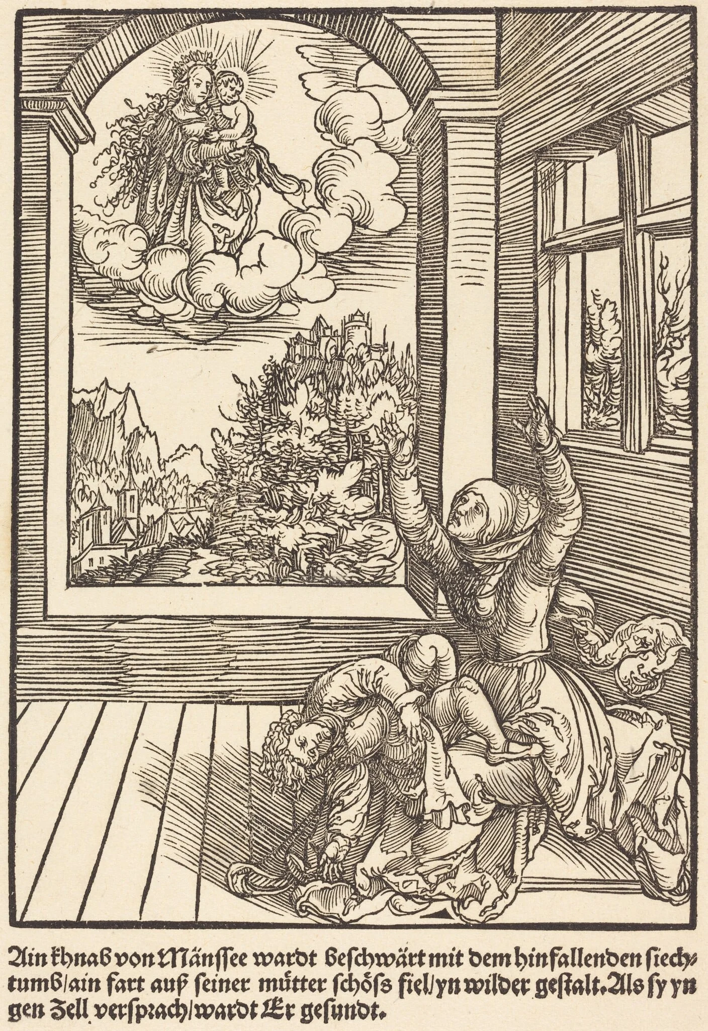 Ain khnab von Mansee wardt .., by Master of the Miracles of Mariazell, ink, 1503