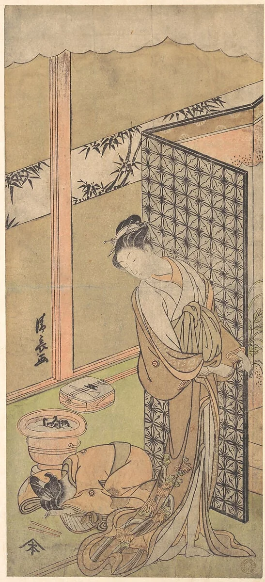 Untitled, by Torii Kiyonaga, ink, 1770
