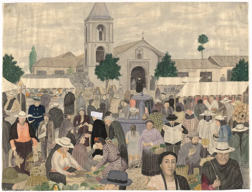 Untitled, by Alfonso Ramirez Fajardo, watercolor, 1942