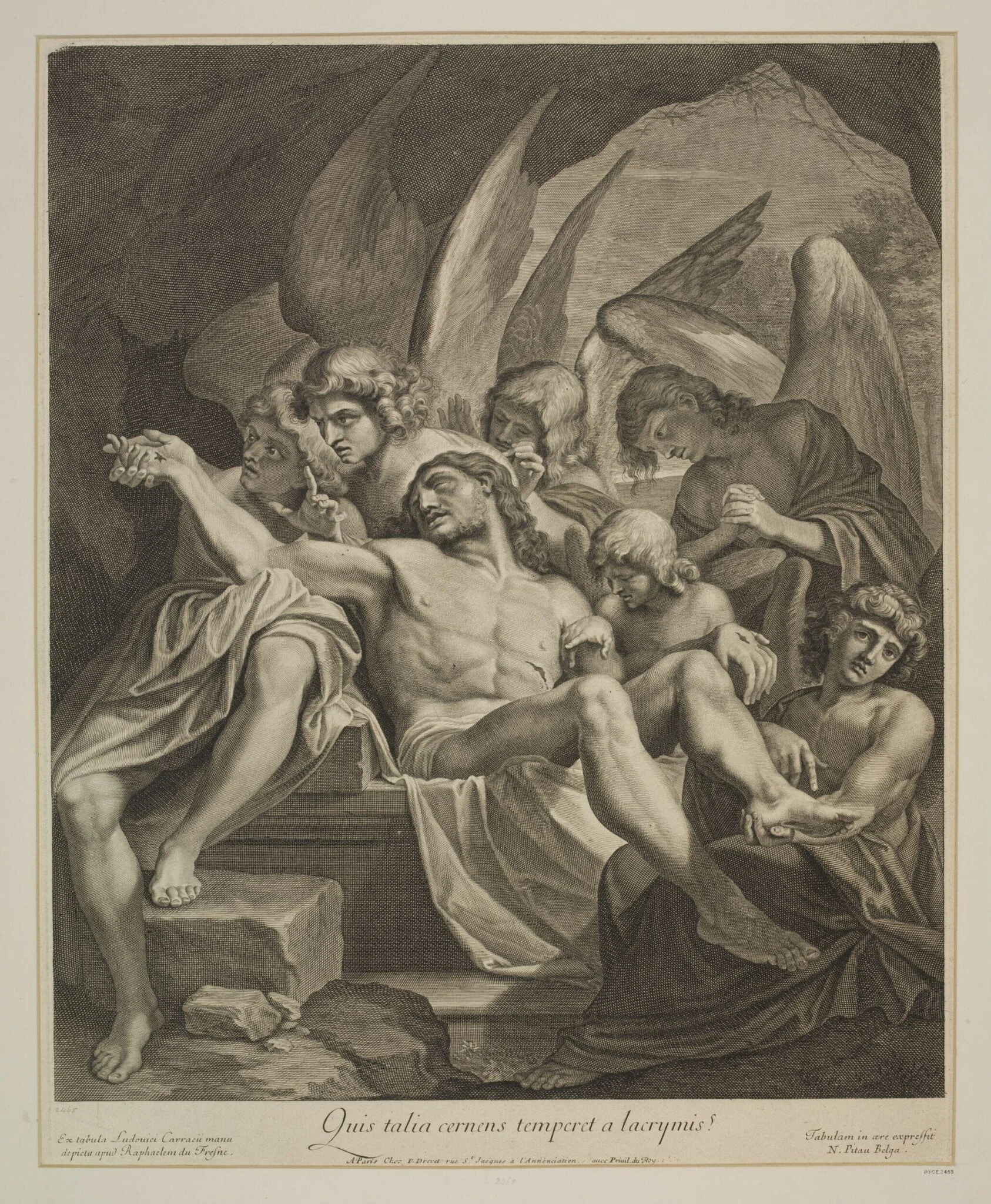 Dead Body of Christ, by Nicolas Pitau, 1645