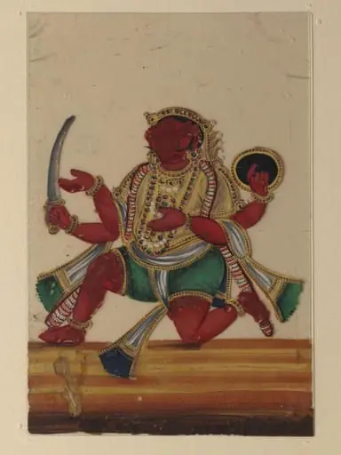 One of twelve paintings of Hindu deities.