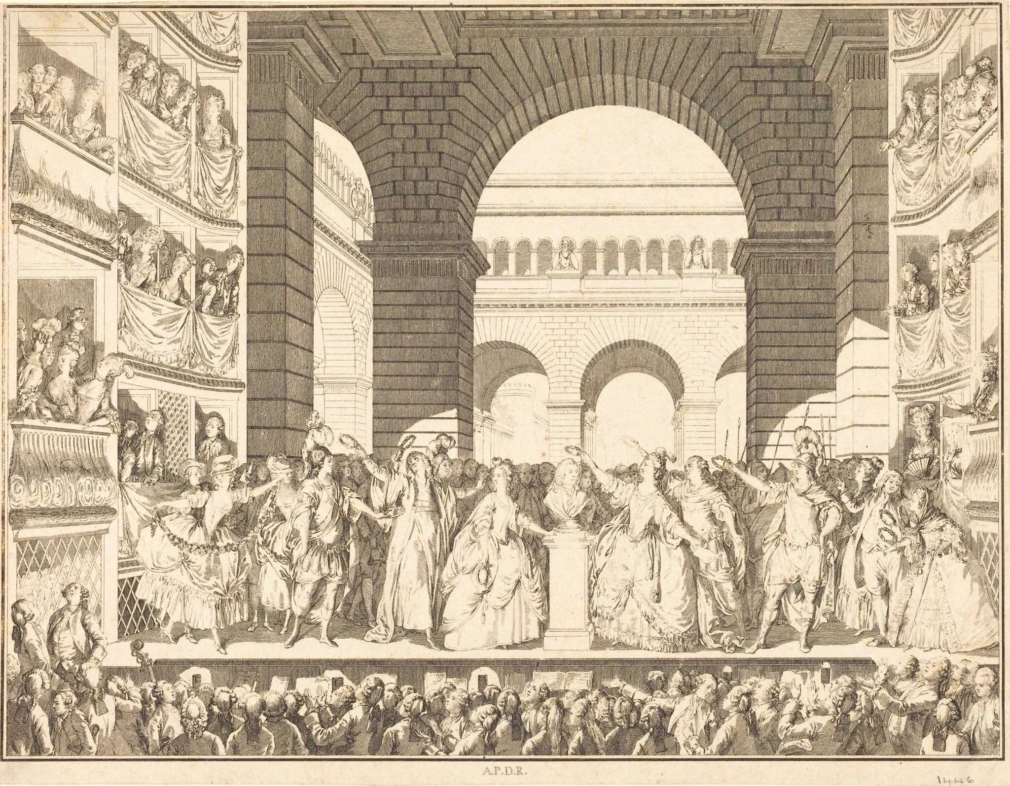 Couronnement de Voltaire (The Crowning of Voltaire)