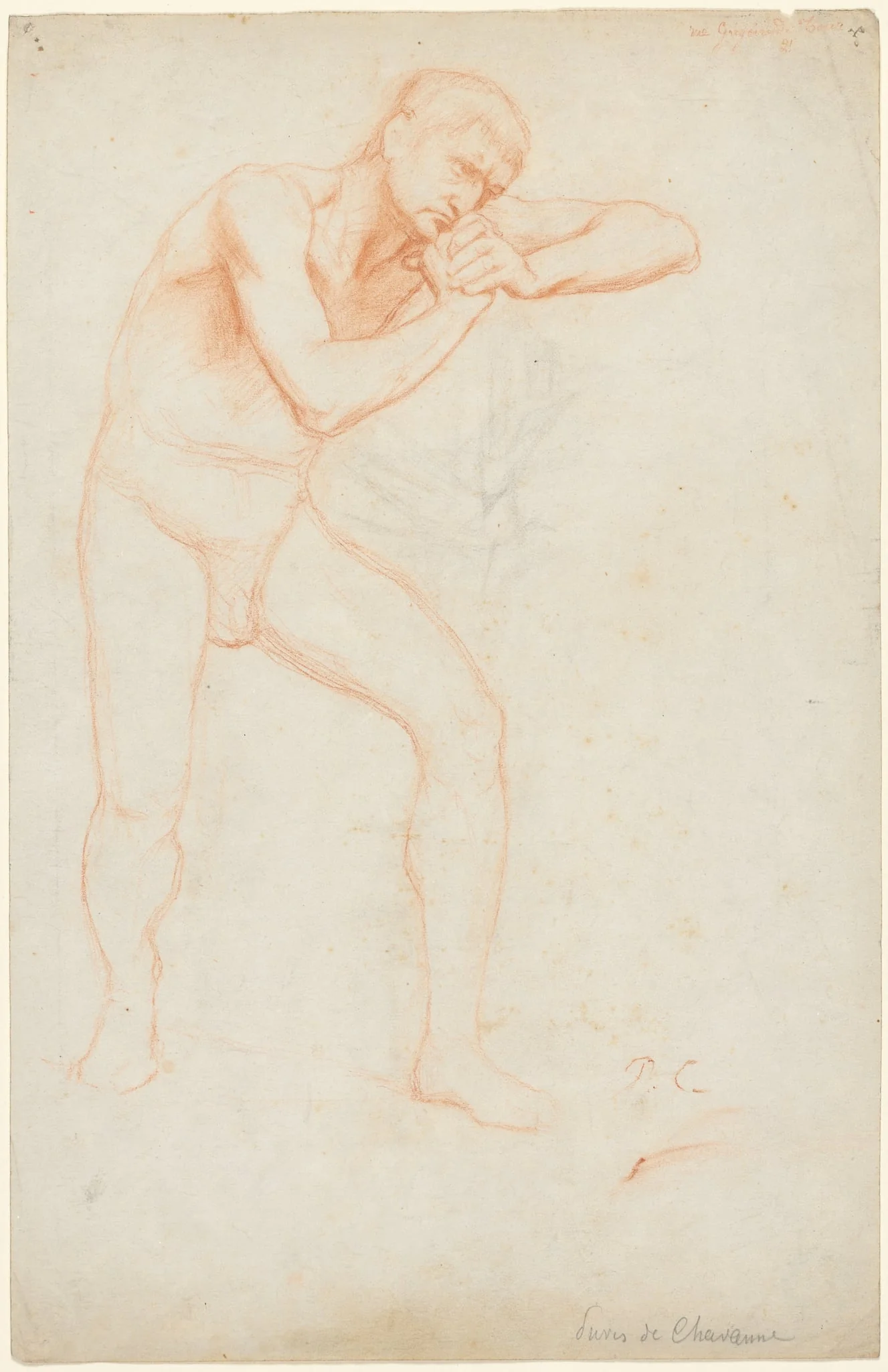 Male Nude, by Pierre Puvis de Chavannes, 1891
