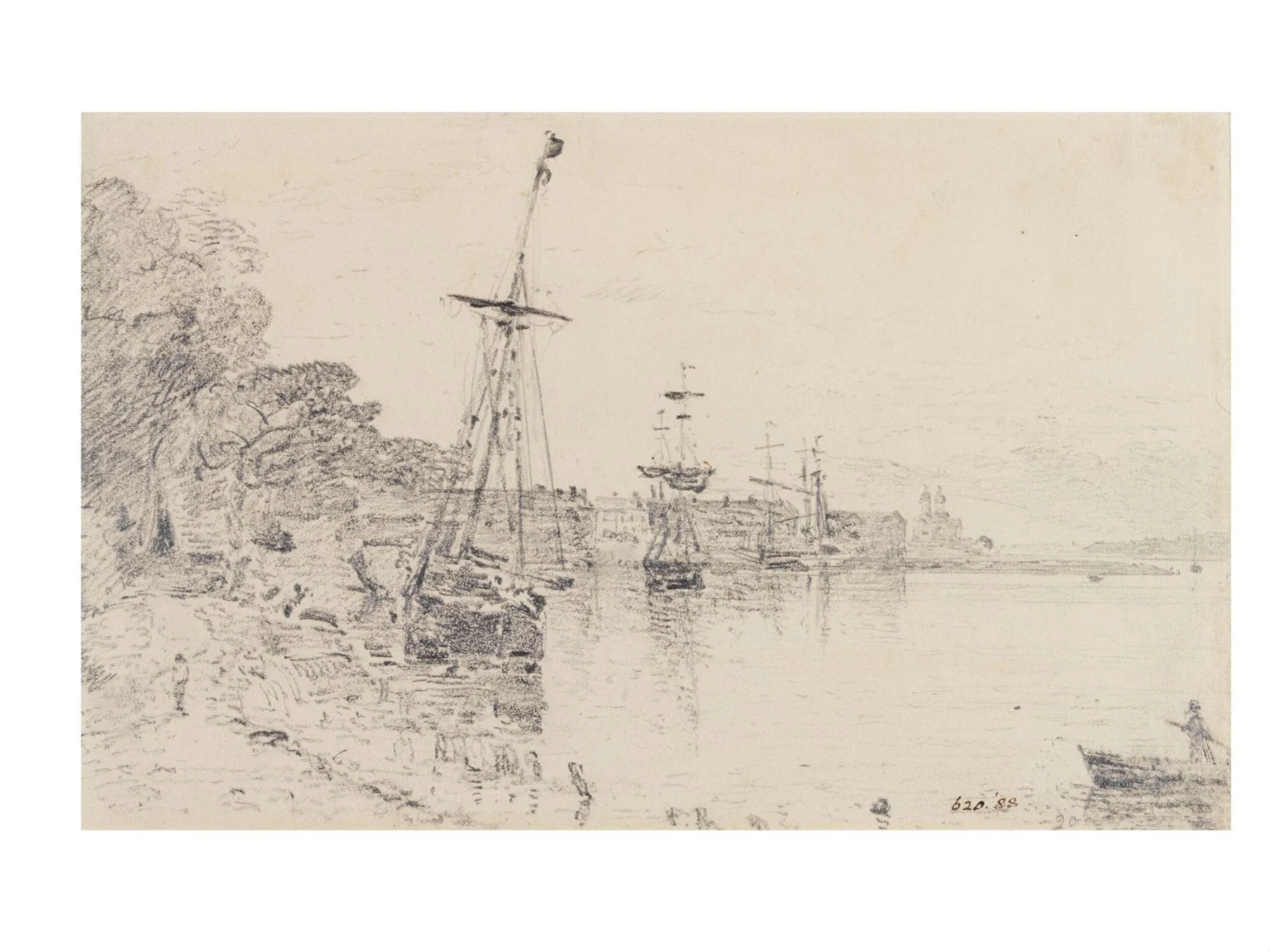 River scene at Mistley, Essex